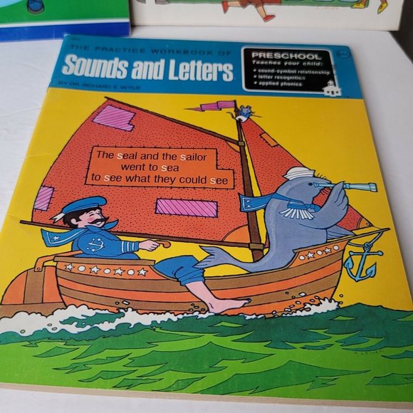 Lot of 8 Vtg Homeschool Books ABC Shapes Dictionary Sounds Letters And More - Picture 8 of 10